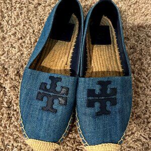 Tory Burch Denim Espadrilles Size 6